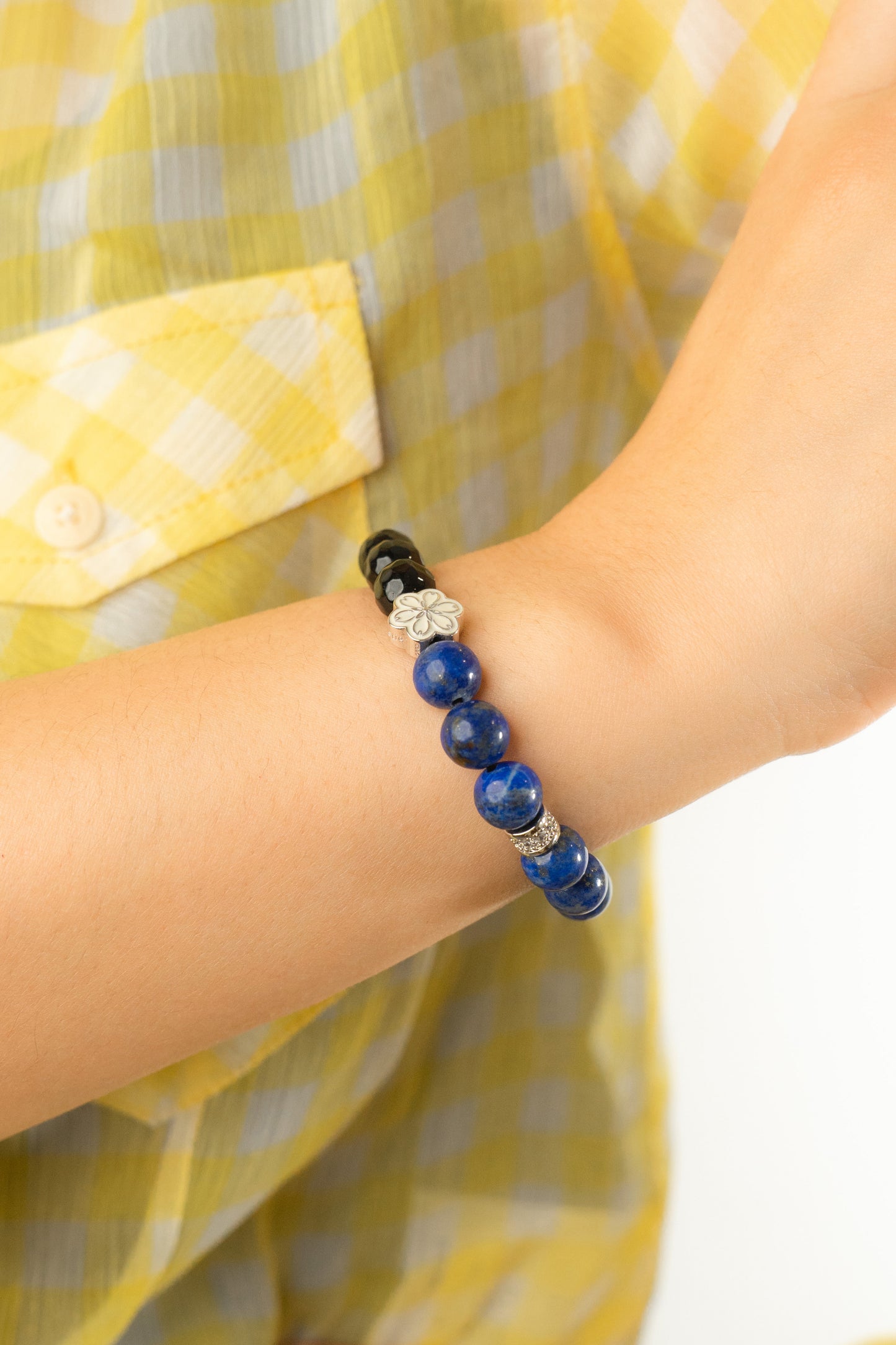 Birthstone Lazurite Bracelet - SEP - Quarter Eclipse - Mulstio - 2