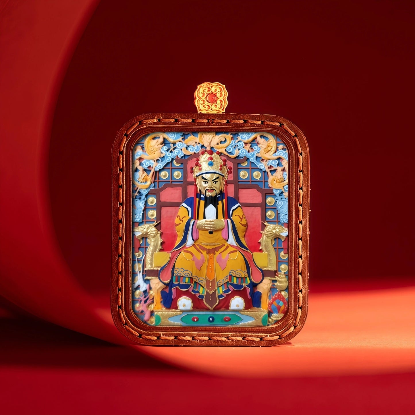 Five Lords Wealth Deity Thangka with Jewel Mongoose - Swift Wealth Blessings