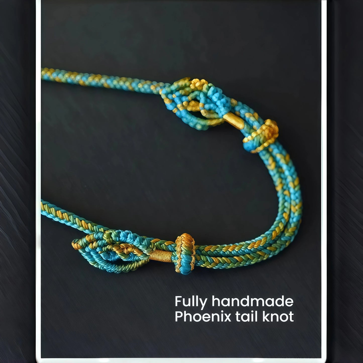Nature-Inspired Butterfly Double Pendant String Necklace - Adjustable Artisan Cord