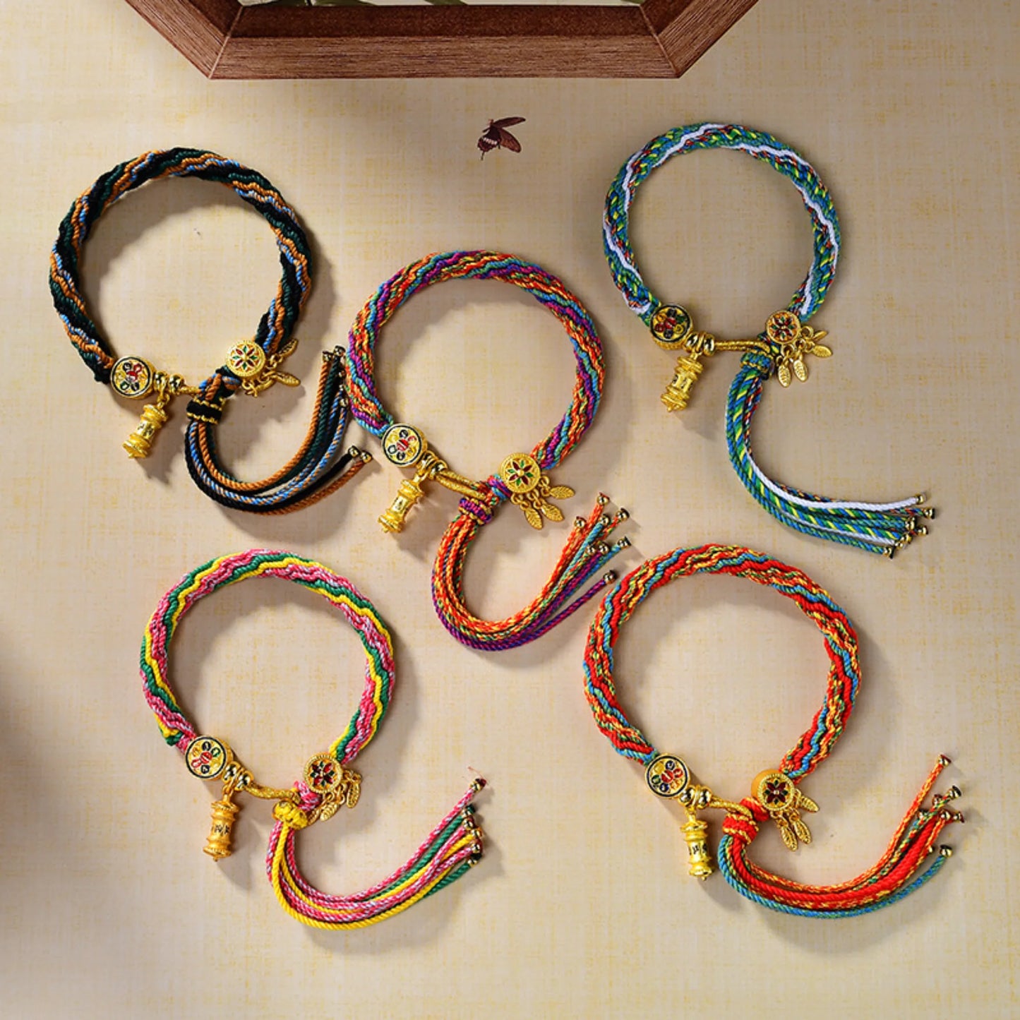 Tibetan Buddhist Mantra Bracelet - Wealth, Compassion & Protection