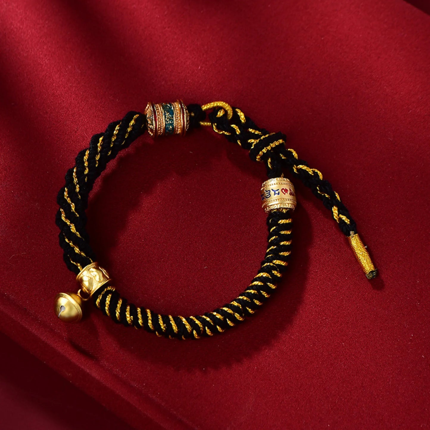 Tibetan Style Colorful Corn Knot Braided Lucky Cotton Bracelet