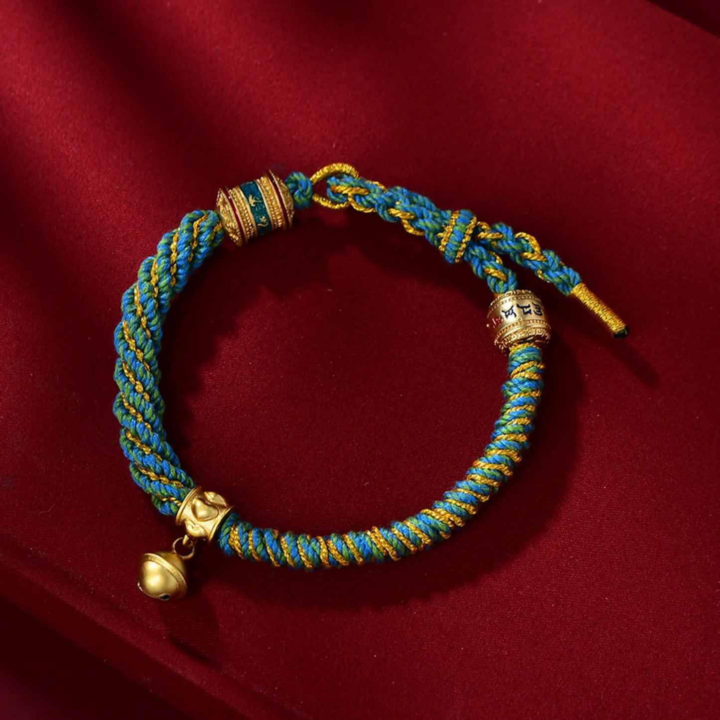 Tibetan Style Colorful Corn Knot Braided Lucky Cotton Bracelet