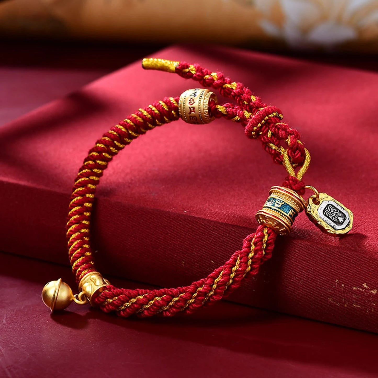 Tibetan Style Corn Knot Braided Cotton Luck Bracelet