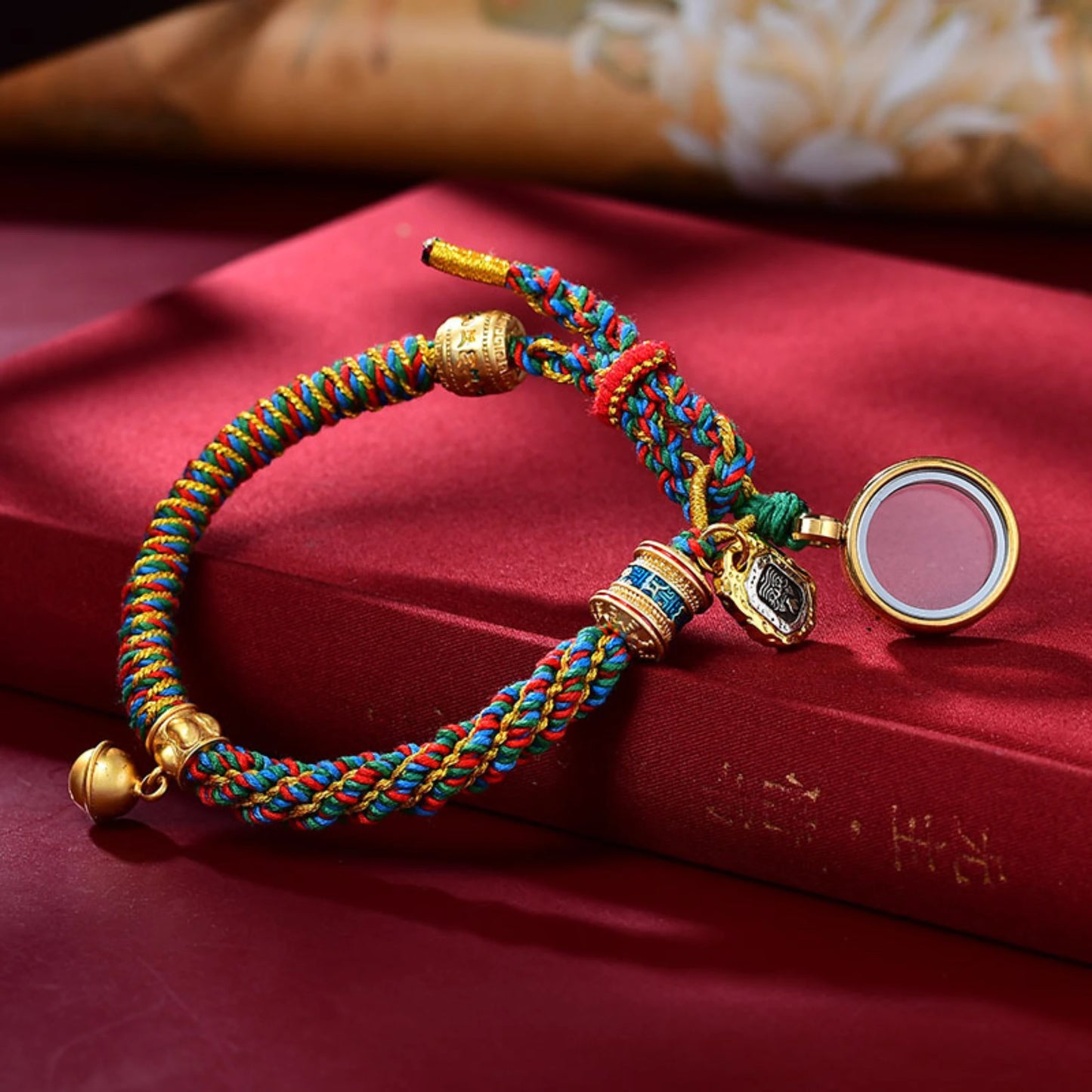 Tibetan Style Corn Knot Braided Cotton Luck Bracelet