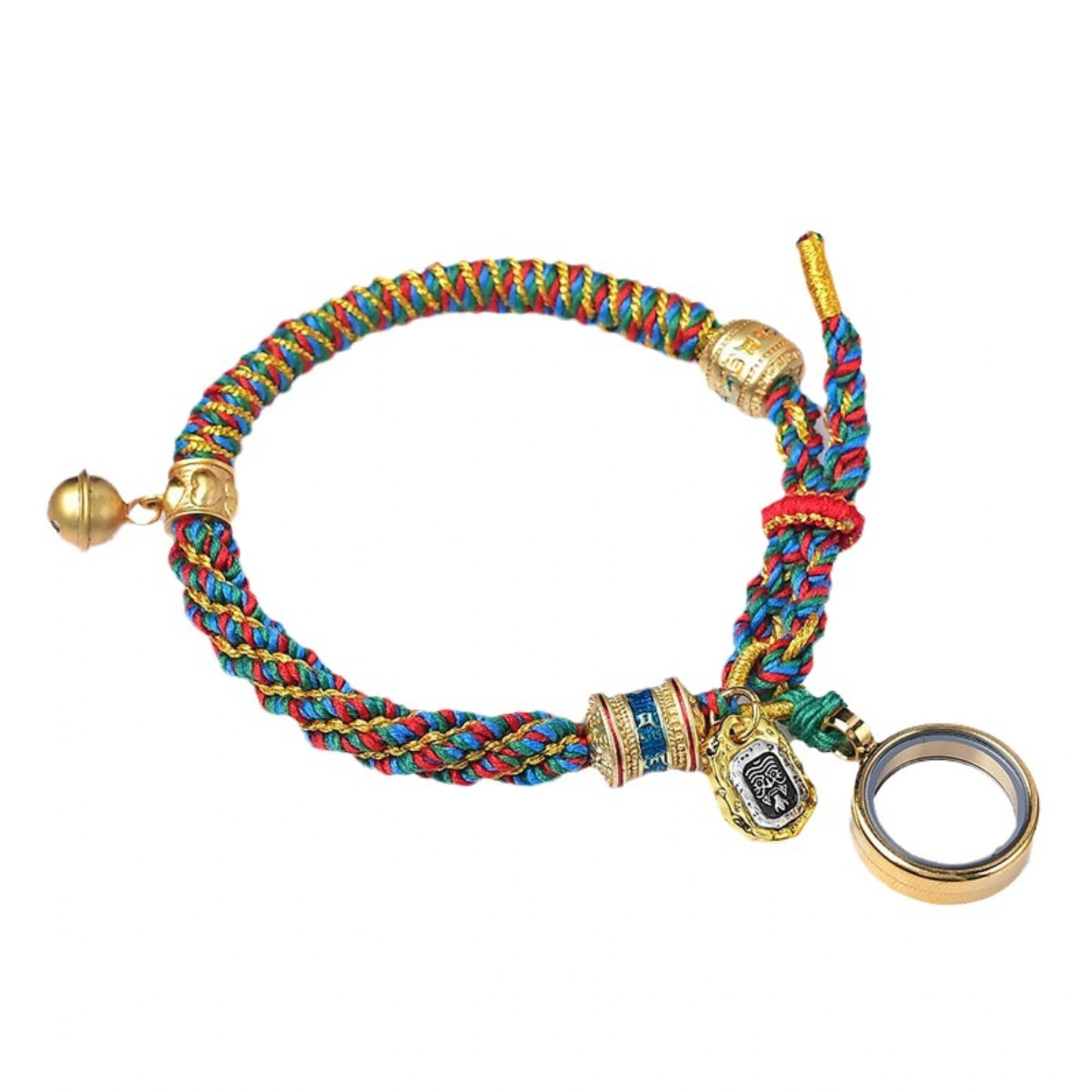 Tibetan Style Corn Knot Braided Cotton Luck Bracelet