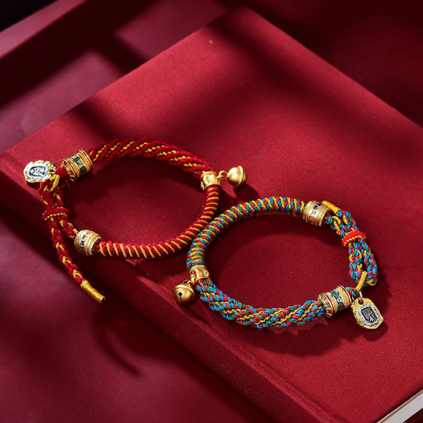 Tibetan Style Corn Knot Braided Cotton Luck Bracelet