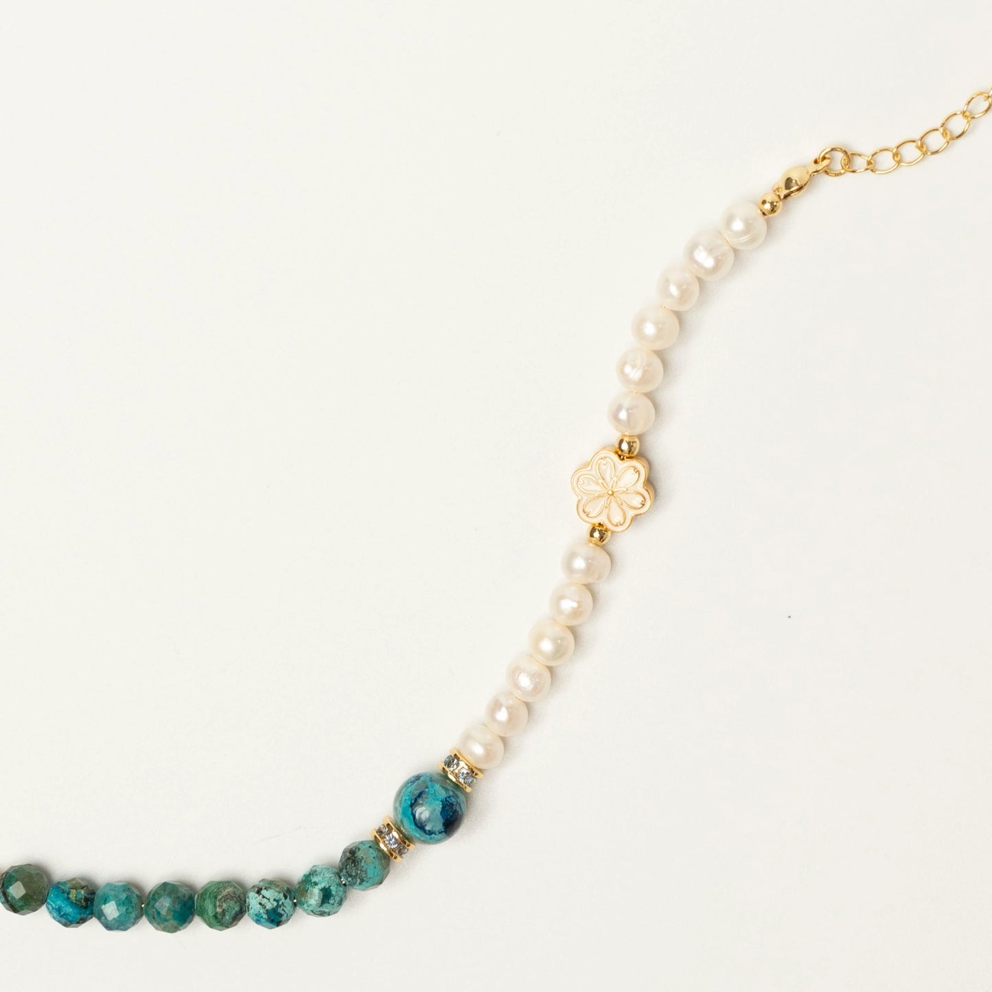 Signature Mulstio spliced bracelet for December, a unique birthstone jewelry design.