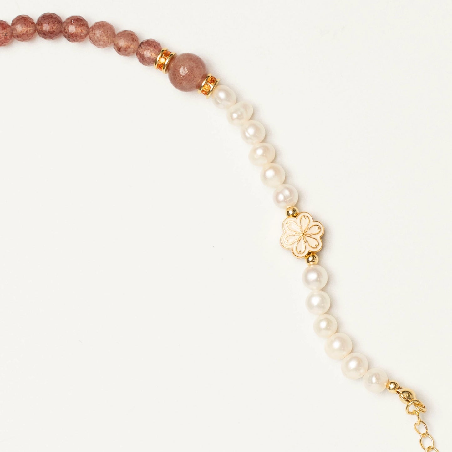 The Mulstio belief: joy is a frequency. This October bracelet channels the sweet, high-vibration energy of Strawberry Quartz to help you attune to life's simple pleasures.