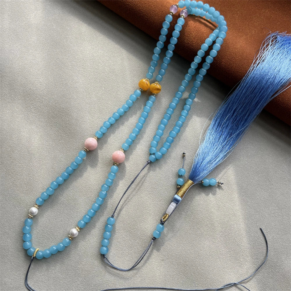 Vintage Chinese Tassel Statement Necklace Empowered Soul Jewelry