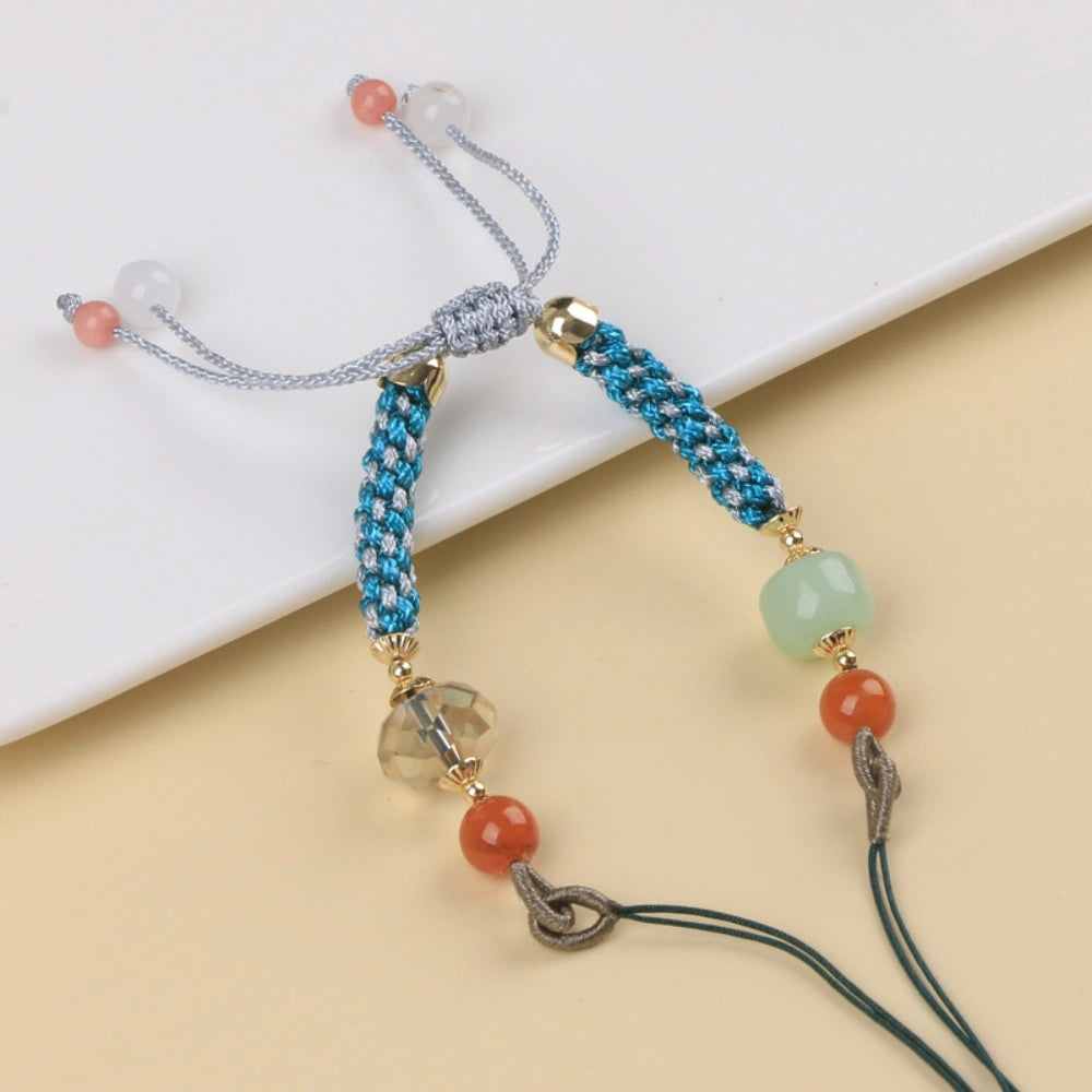 Mulstio Ruyi Intention Braided Cord Bracelet Natural Agate Quartz Empowered Abundance
