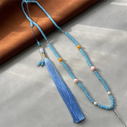 Vintage Chinese Tassel Statement Necklace Empowered Soul Jewelry