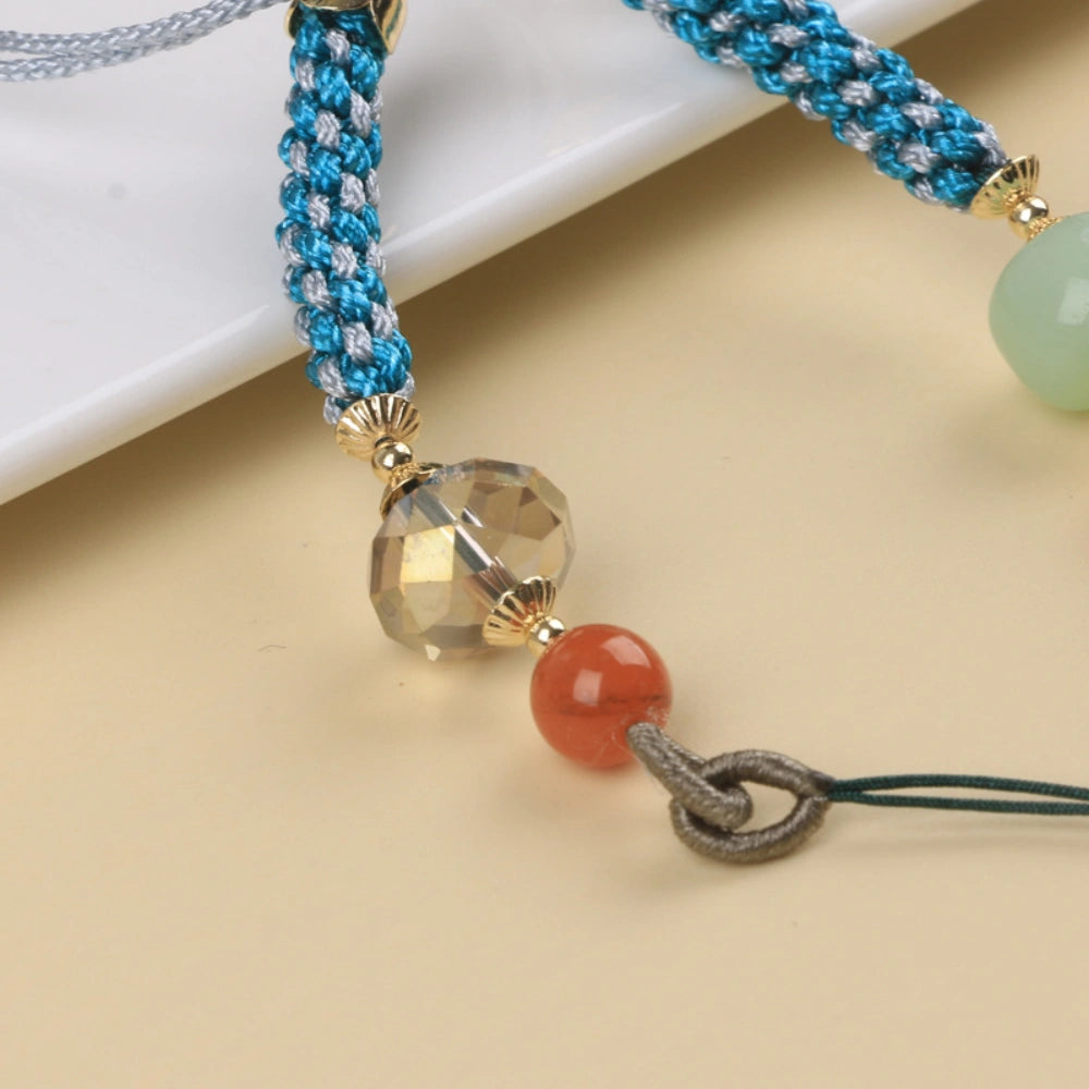 Mulstio Ruyi Intention Braided Cord Bracelet Natural Agate Quartz Empowered Abundance