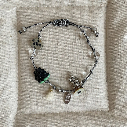 Boho Multi Element Crystal Bracelet Braided Cord Empowered Jewelry