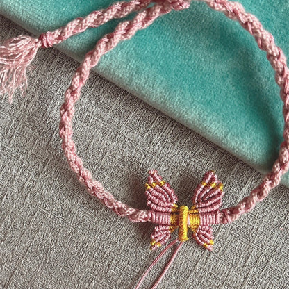 Mulstio Hand Woven Butterfly Bracelet Spiritual Metamorphosis Empowerment Rope