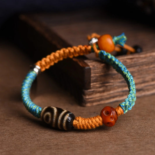 Modern Empowerment Tibetan Dzi Bead Bracelet Agate Protection Jewelry for Women