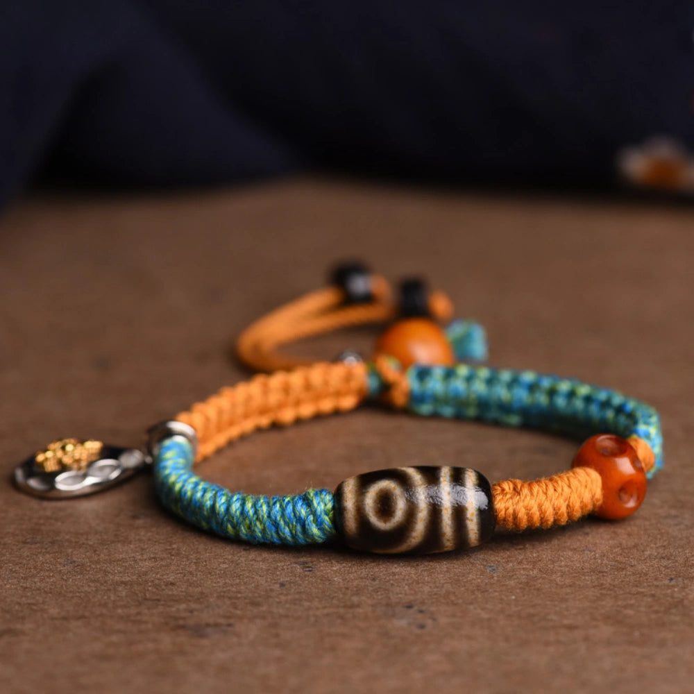 Modern Empowerment Tibetan Dzi Bead Bracelet Agate Protection Jewelry for Women