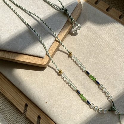 Handmade Crystal Necklace Cord Braided Healing Stone Pendant Rope Empowered Feng Shui Jewelry Mulstio
