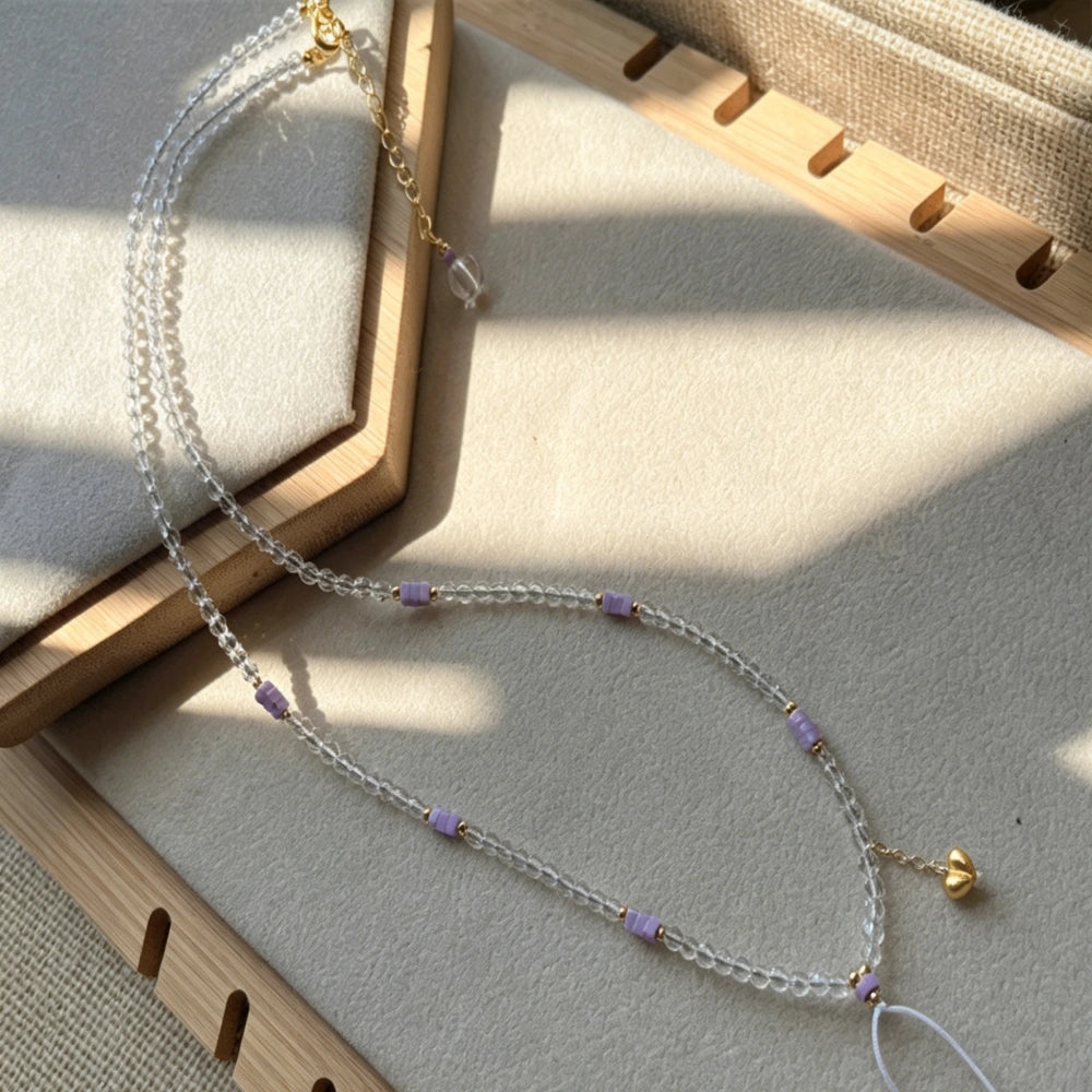 Mulstio Aura Cleansing Pendant Necklace White Spinel Crystal Mental Clarity Empowerment Gift