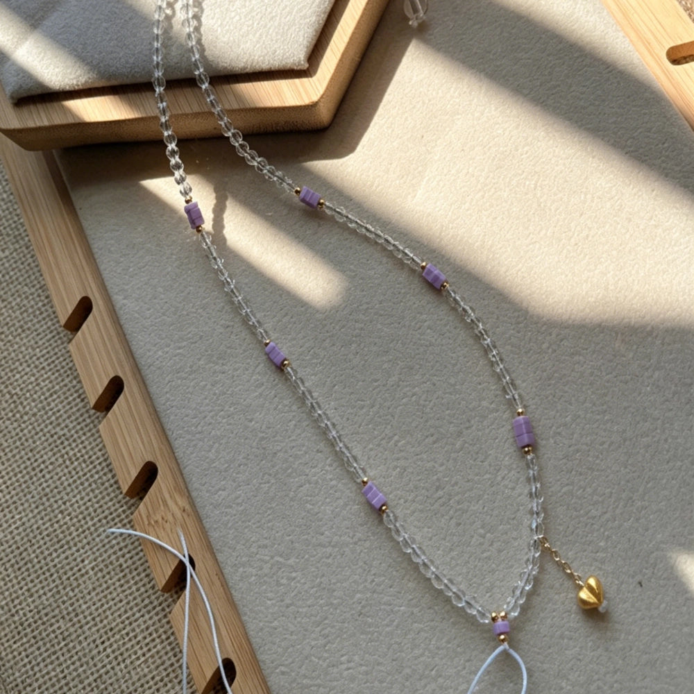 Mulstio Aura Cleansing Pendant Necklace White Spinel Crystal Mental Clarity Empowerment Gift