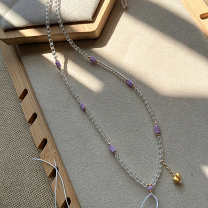 Mulstio Aura Cleansing Pendant Necklace White Spinel Crystal Mental Clarity Empowerment Gift