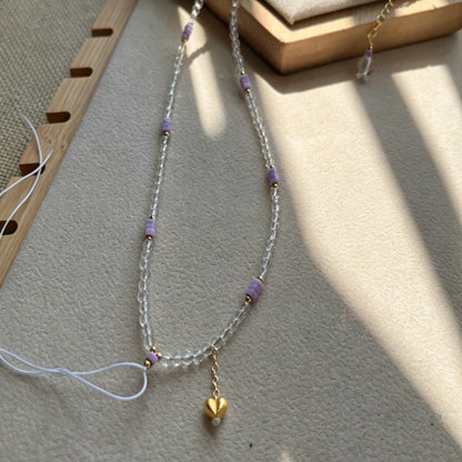 Mulstio Aura Cleansing Pendant Necklace White Spinel Crystal Mental Clarity Empowerment Gift