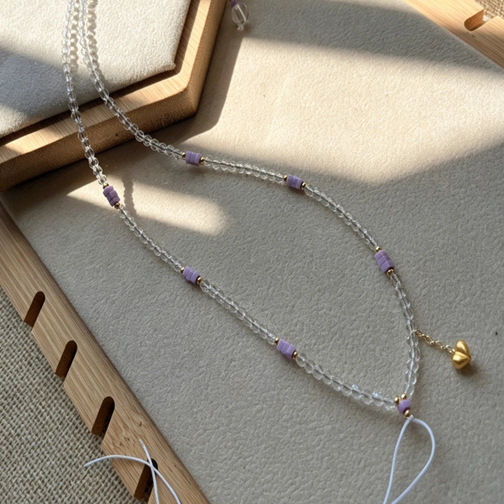Mulstio Aura Cleansing Pendant Necklace White Spinel Crystal Mental Clarity Empowerment Gift
