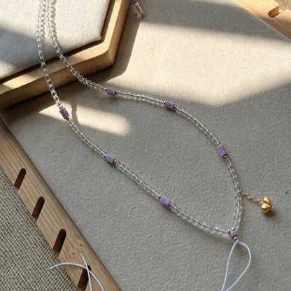 Mulstio Aura Cleansing Pendant Necklace White Spinel Crystal Mental Clarity Empowerment Gift