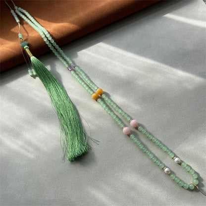 Vintage Chinese Tassel Statement Necklace Empowered Soul Jewelry