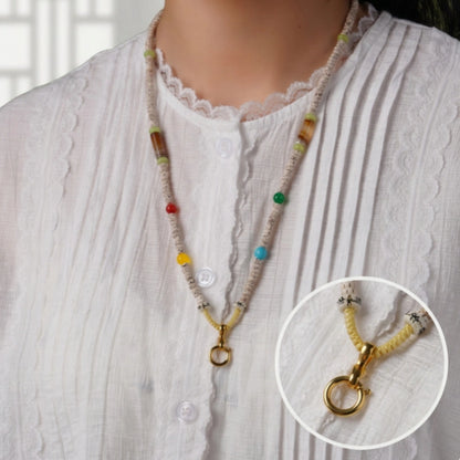 Mulstio Star Moon Bodhi Seed Necklace Dzi Bead Spiritual Empowerment Jewelry