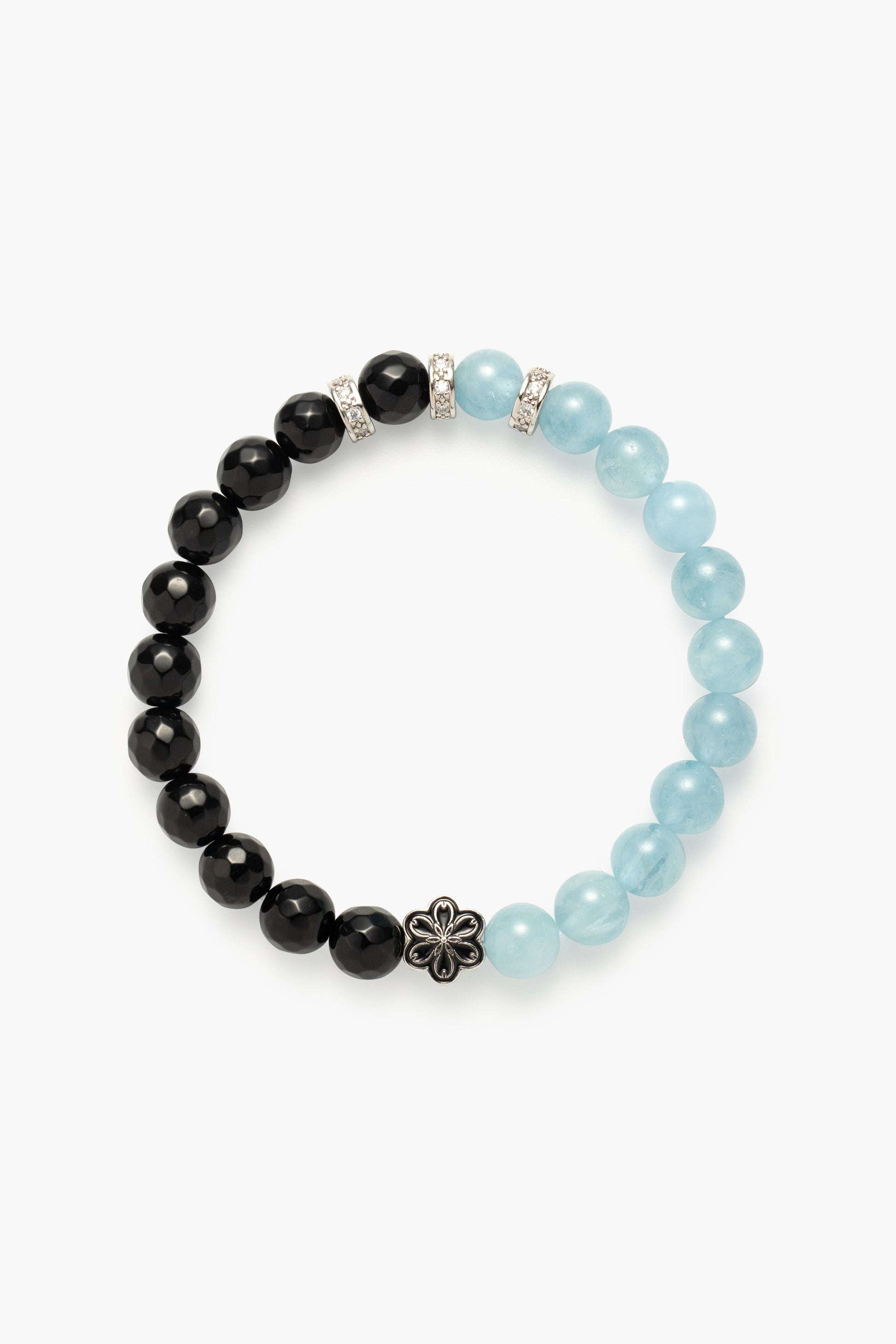 Mulstio Birthstone  Aquamarine  Bracelet - MAR - Half Eclipse - Mulsito -1