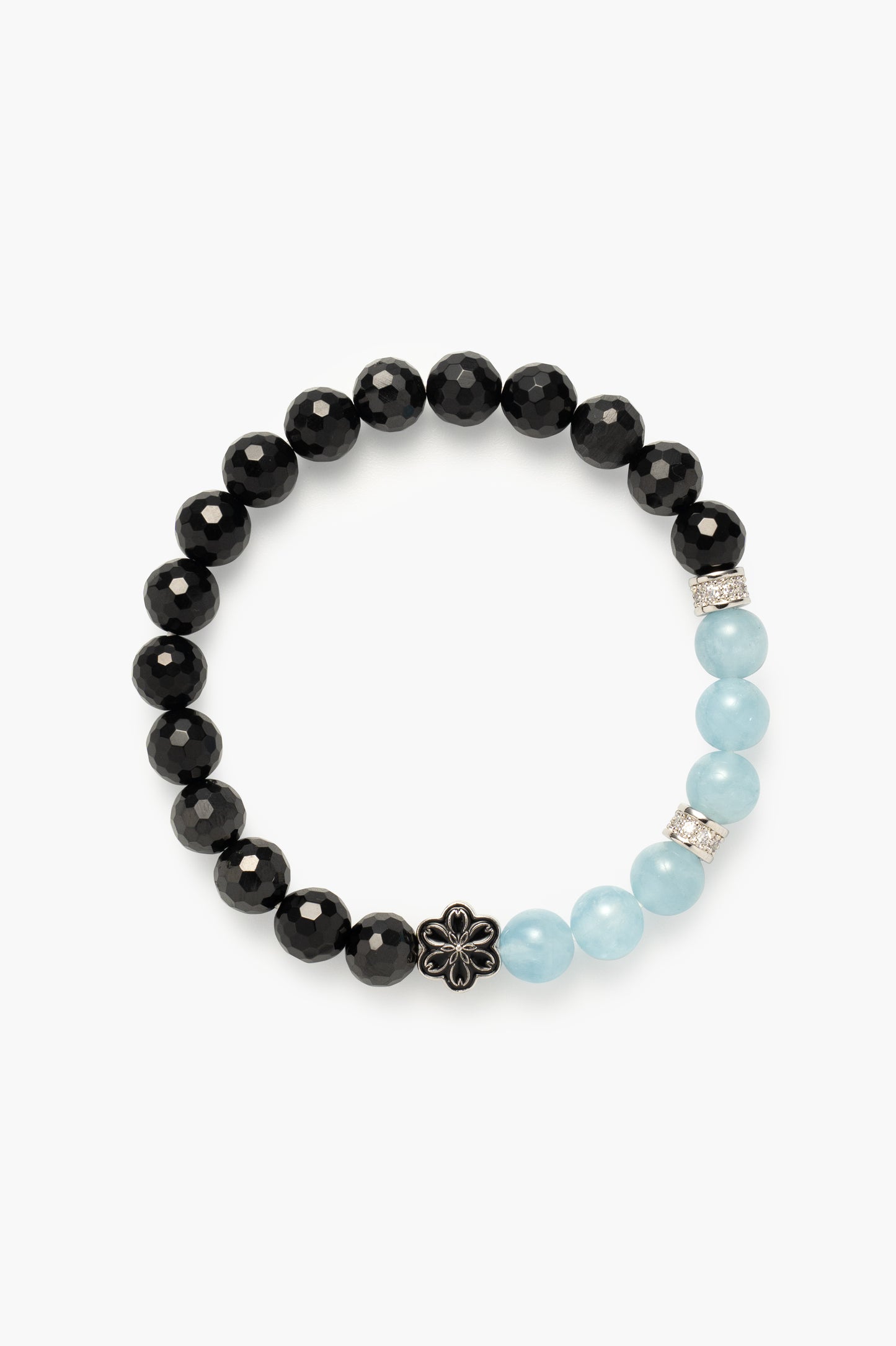 Birthstone  Aquamarine  Bracelet - MAR - Quarter Eclipse