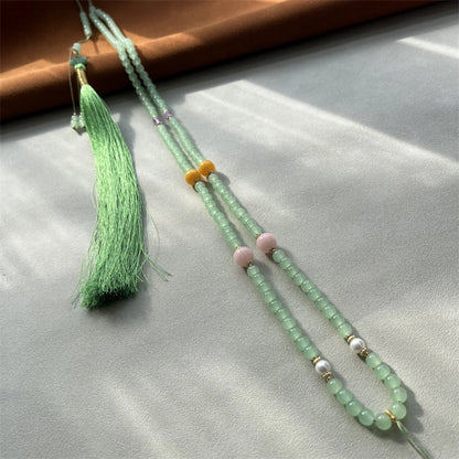 Vintage Chinese Tassel Statement Necklace Empowered Soul Jewelry
