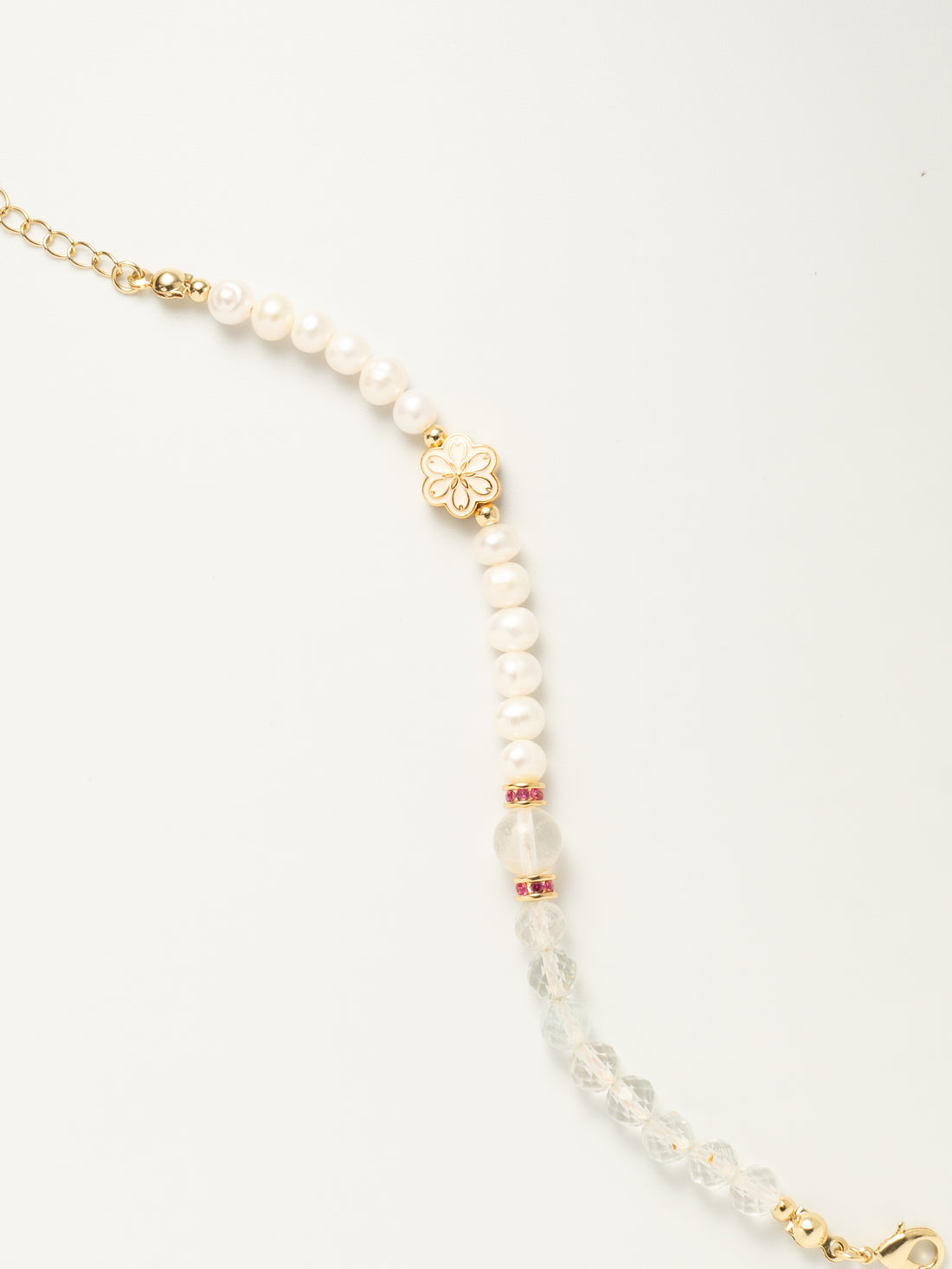 Birthstone Topaz Pearl Spliced Bracelet - APR Mulstio - 5