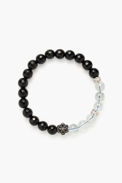 Birthstone Topaz Bracelet - APR - Quarter Eclipse - mulstio -1