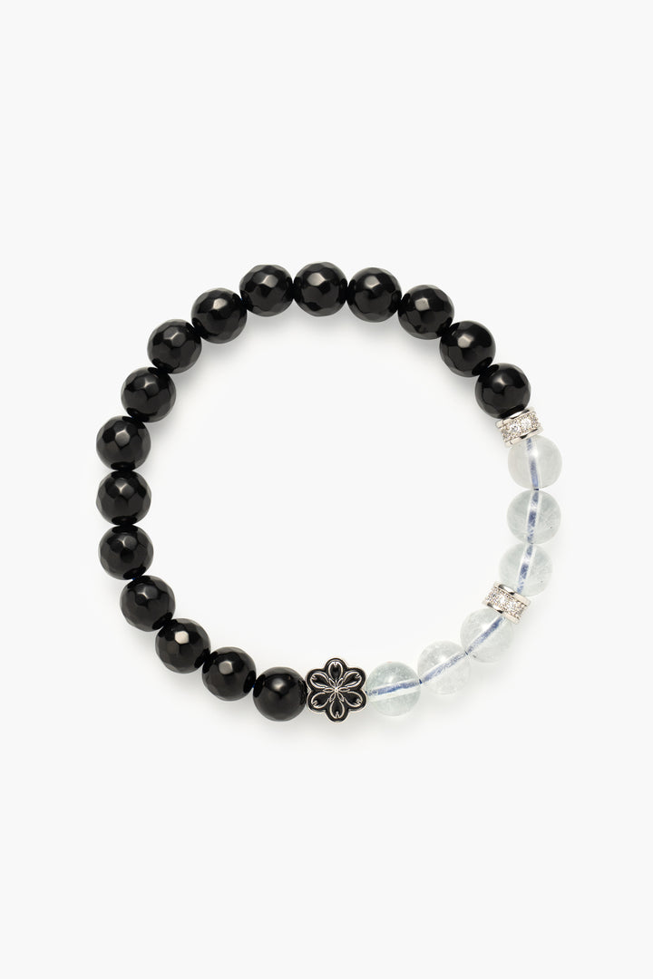 Birthstone Topaz Bracelet - APR - Quarter Eclipse - mulstio -1