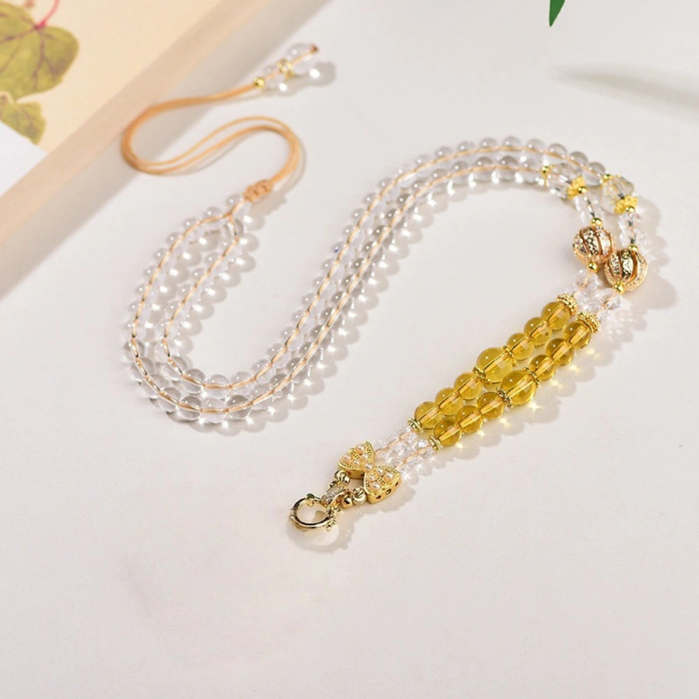 Thangka Amulet Necklace Yellow Zambala Citrine Wealth Manifestation Jewelry