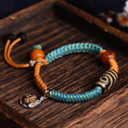Modern Empowerment Tibetan Dzi Bead Bracelet Agate Protection Jewelry for Women