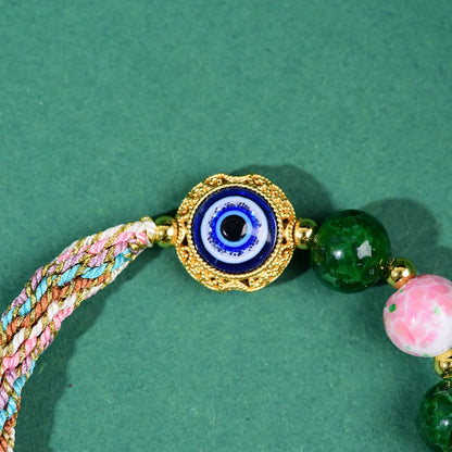 Tibetan Braided Thangka Gau Box Bracelet Evil Eye Protection and Abundance Empowerment Jewelry
