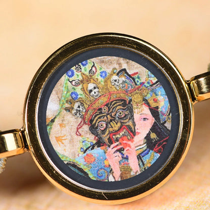 Tibetan Gau Box Braided Bracelet Multicolor Cord Thangka Pendant Empowerment Jewelry