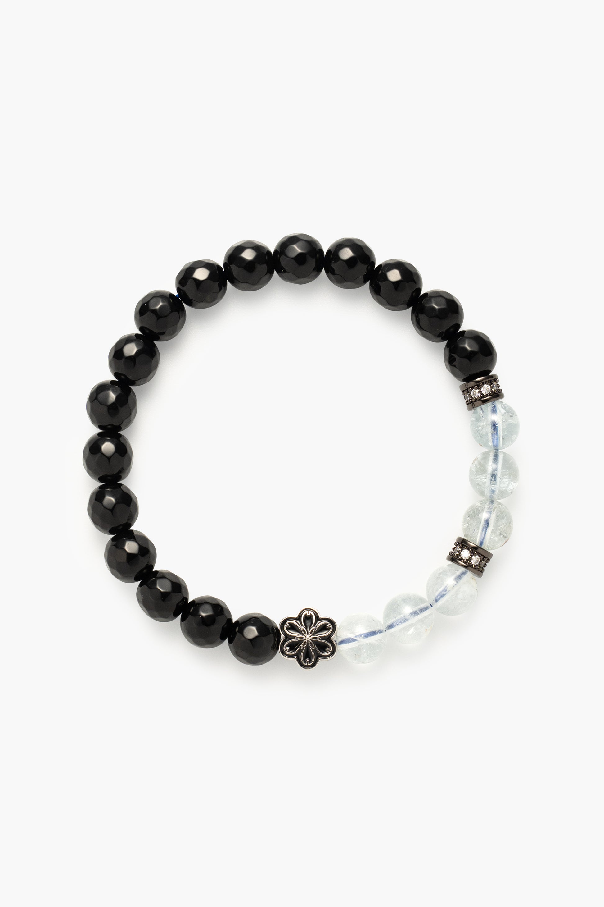 Birthstone Topaz Bracelet - APR - Quarter Eclipse - Mulstio -1