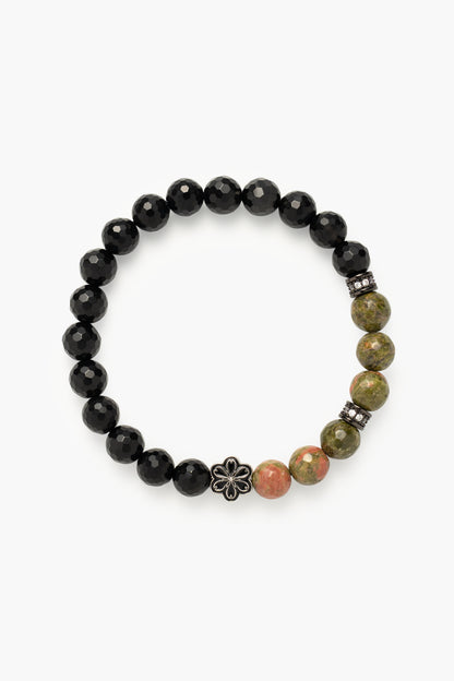 Birthstone Unakite Bracelet - MAY - Quarter Eclipse - Mulstio - 5