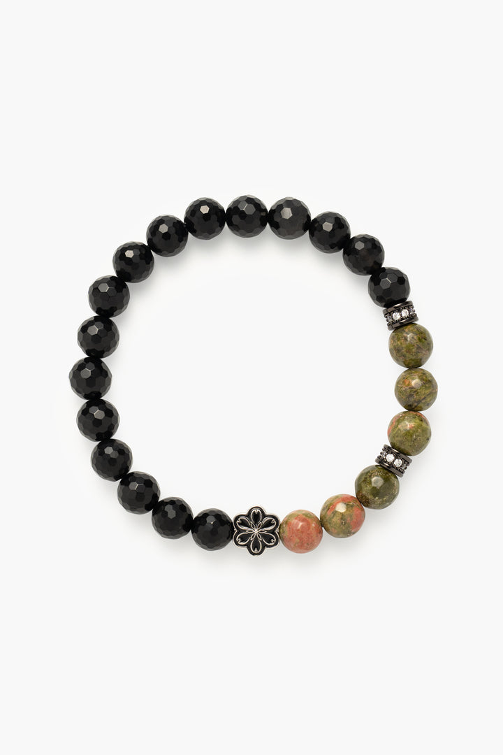 Birthstone Unakite Bracelet - MAY - Quarter Eclipse - Mulstio - 5