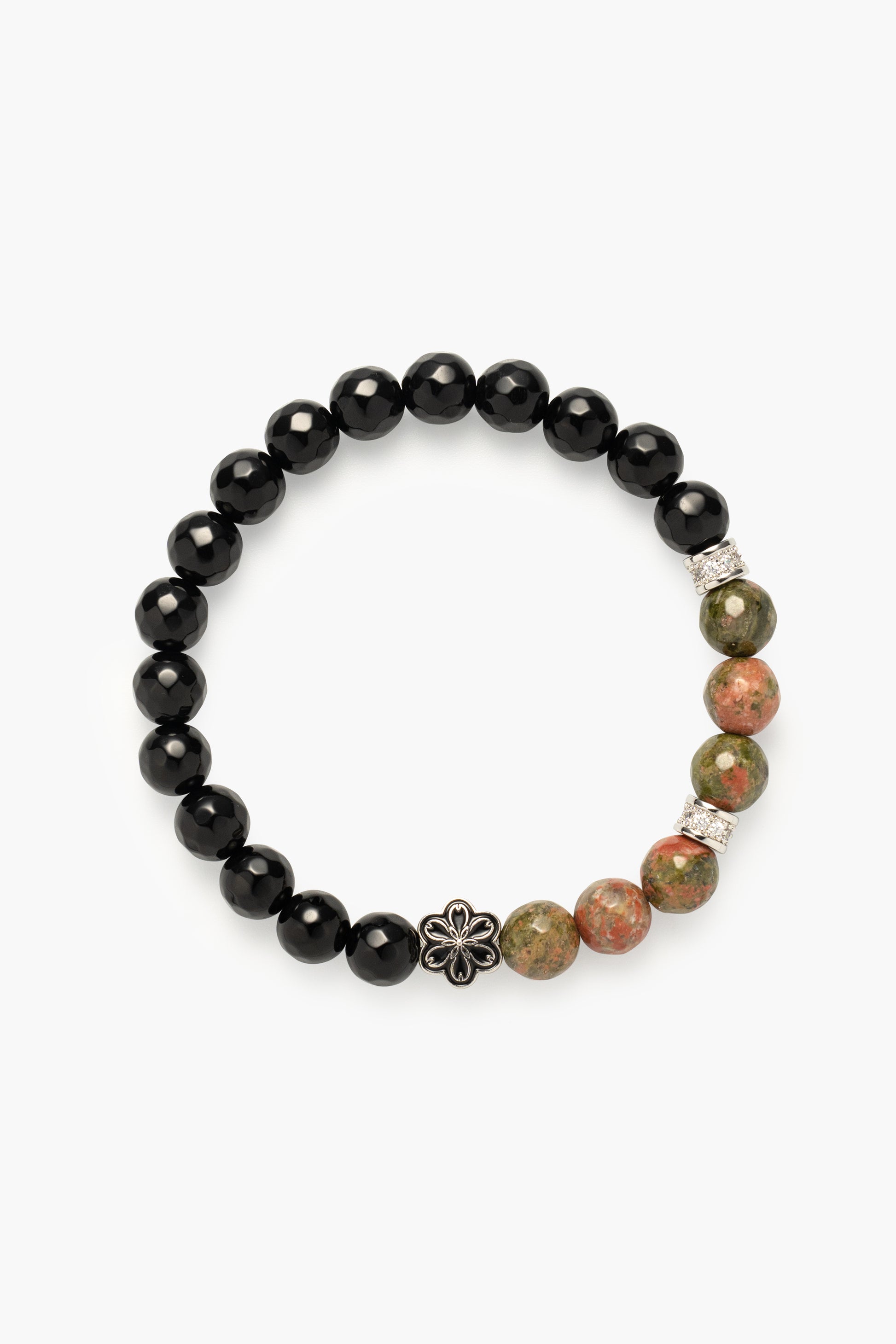 Birthstone Unakite Bracelet - MAY - Quarter Eclipse - Mulsito -1