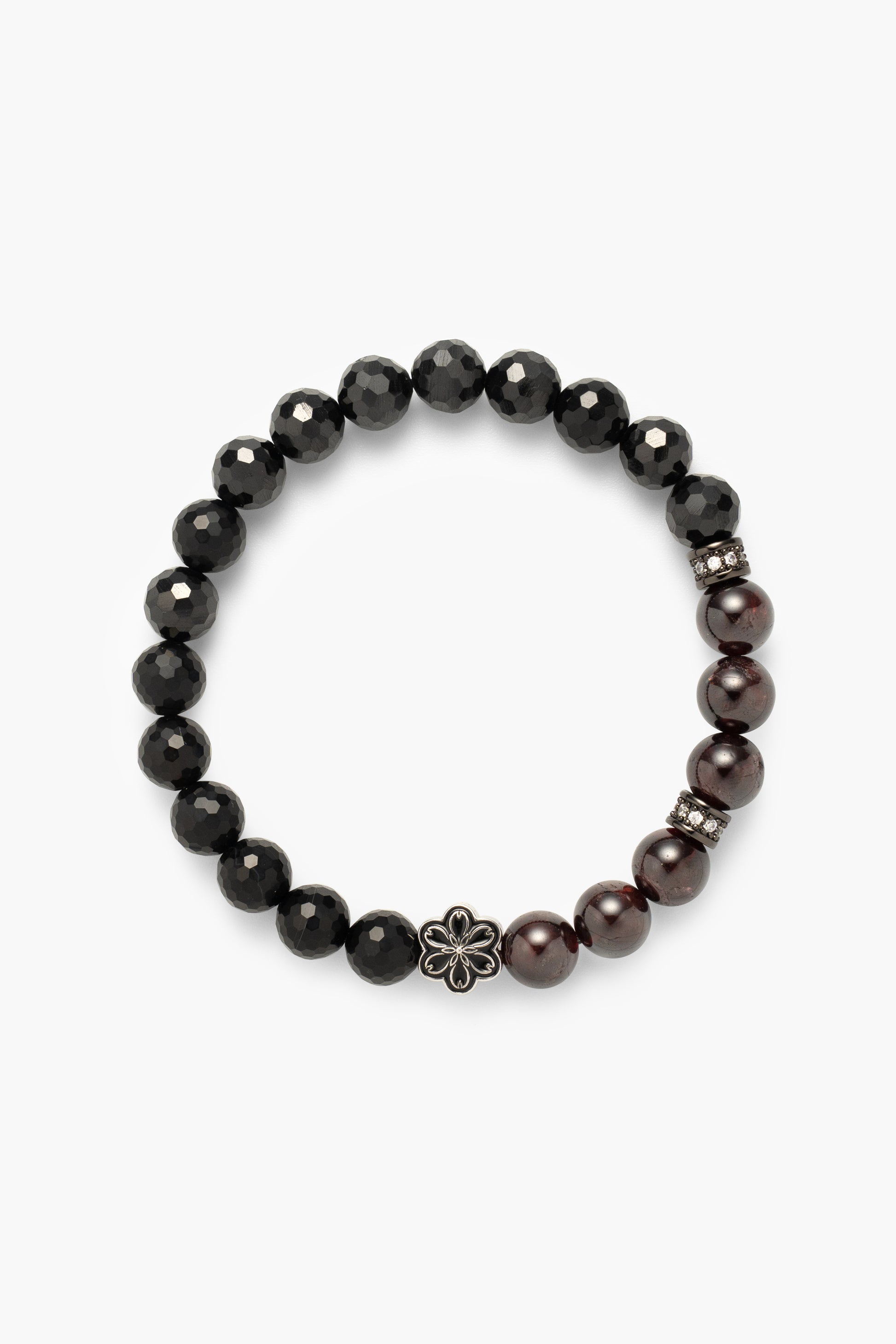 Birthstone Garnet Bracelet - JAN - Quarter Eclipse - Mulsito -1