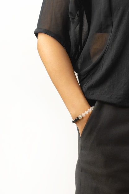 Birthstone Moonstone Bracelet - JUN - Half Ecilpse Mulstio - 4