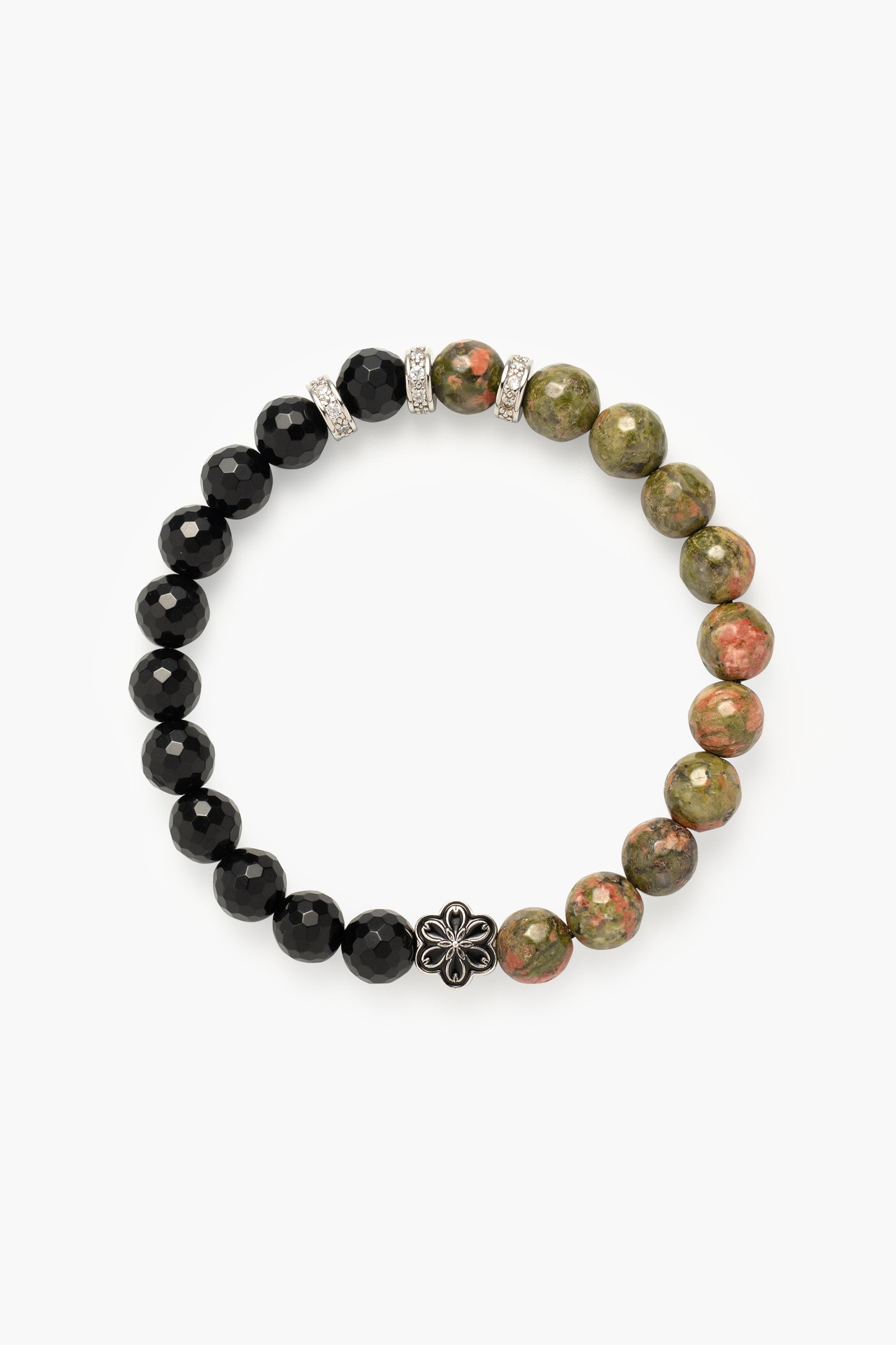 Birthstone Unakite Bracelet - MAY - Quarter Eclipse - Mulsito -1