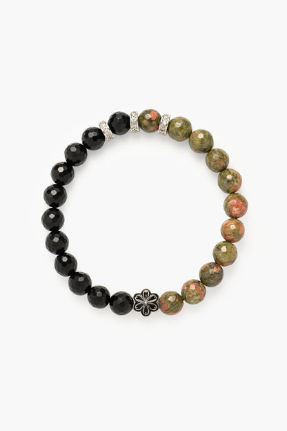 Birthstone Unakite Bracelet - MAY - Quarter Eclipse - Mulsito -1