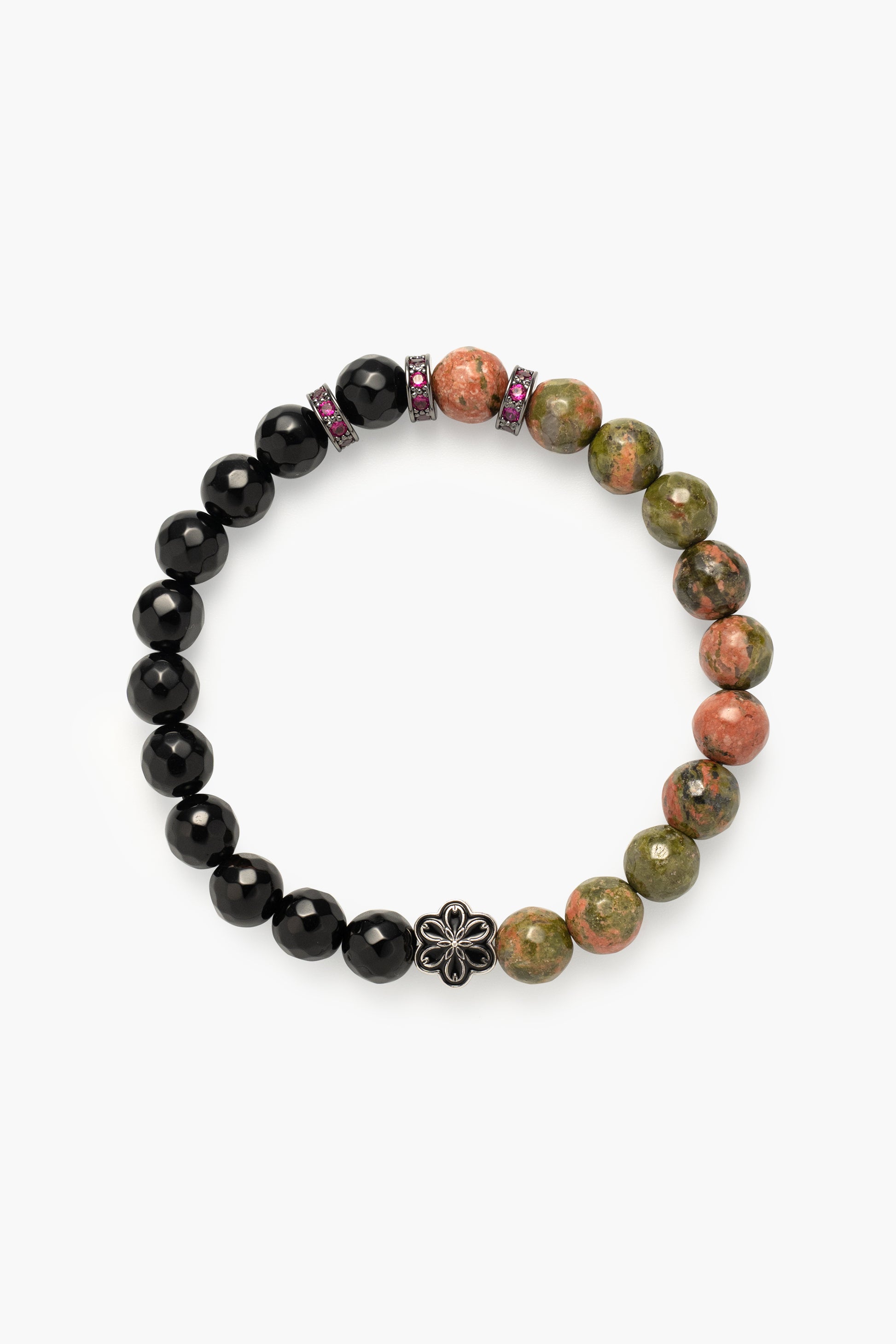 Birthstone Unakite Bracelet - MAY - Half Eclipse - Mulstio - 1