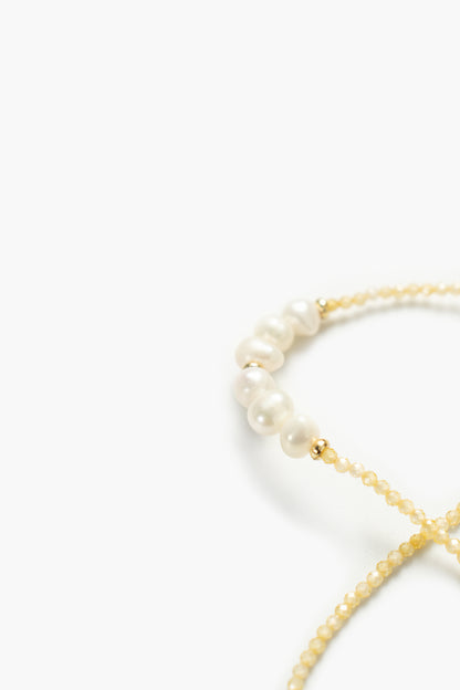 Natural Pearl Tiny Gemstone Beaded Choker