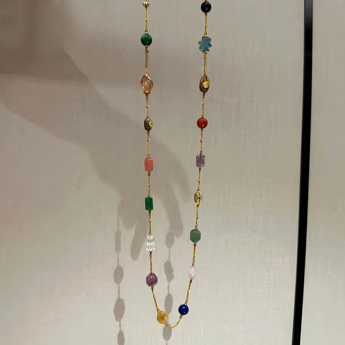 Multi-Gem Energy Necklace with Aquamarine & Amethyst